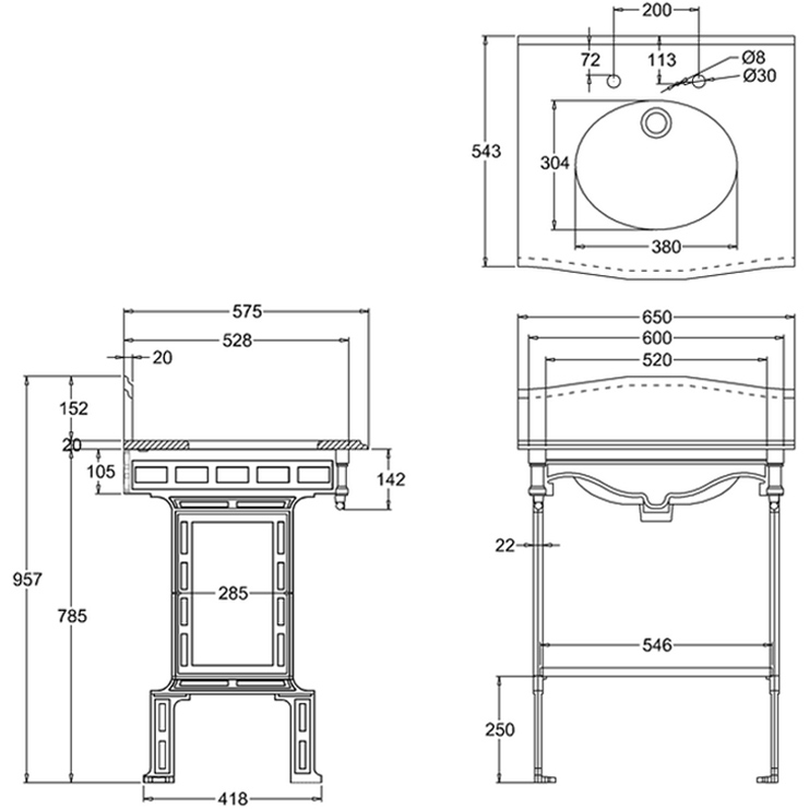 Фото Раковина - стиль Английский - Купить в Интернет-магазине